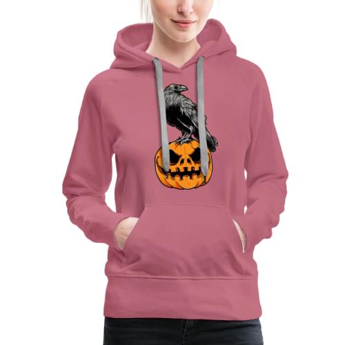 The Raven and Pumpkin - Women's Premium Hoodie