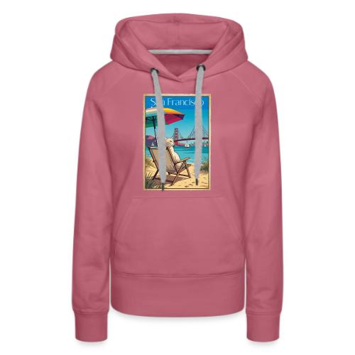 San Francisco Beach Cat - Women's Premium Hoodie