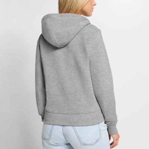 Pray the Rosary Sticker - Women's Premium Organic Zip Hoodie