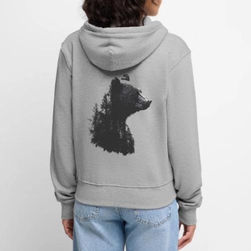 Forest Within the Bear - Women's Premium Organic Zip Hoodie