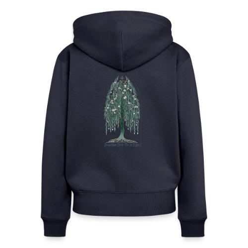 Easter Branches Bow Willow T Shirt, Easter Gift - Women's Premium Organic Zip Hoodie