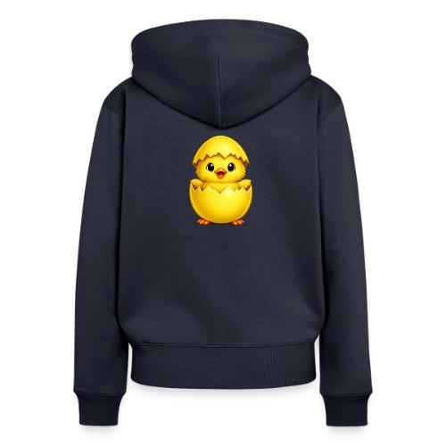 Easter Chick yellow - Women's Premium Organic Zip Hoodie