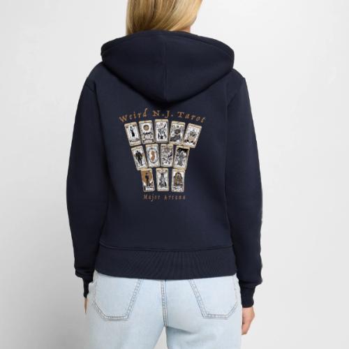 Weird N.J. Tarot – Major Arcana - Women's Premium Organic Zip Hoodie