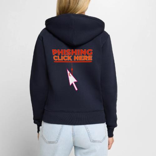 Phishing: Hooked by Deception - Women's Premium Organic Zip Hoodie