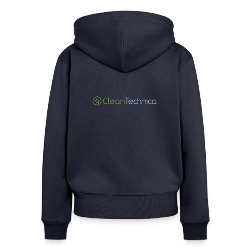 CleanTechnica Logo - Women's Premium Organic Zip Hoodie