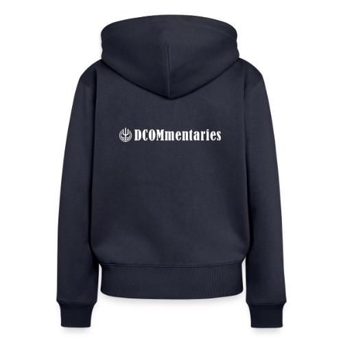 DCOMmentaries Logo - Women's Premium Organic Zip Hoodie