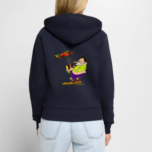 GrisDismation Ongher Droning Out Tshirt - Women's Premium Organic Zip Hoodie