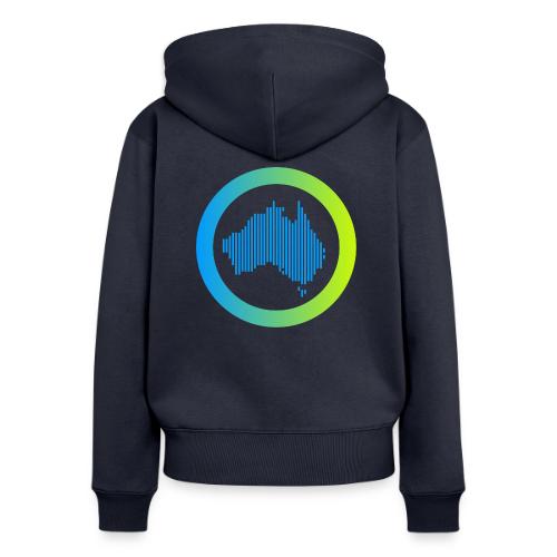 Gradient Symbol Only - Women's Premium Organic Zip Hoodie