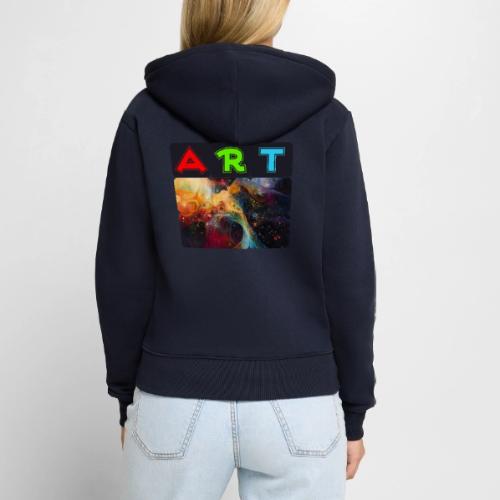 Waves of Art - Women's Premium Organic Zip Hoodie