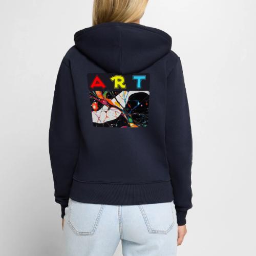 Art in Motion: Color Unleashed - Women's Premium Organic Zip Hoodie