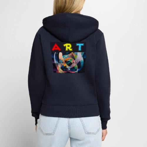 Art of Stripes and Shades - Women's Premium Organic Zip Hoodie