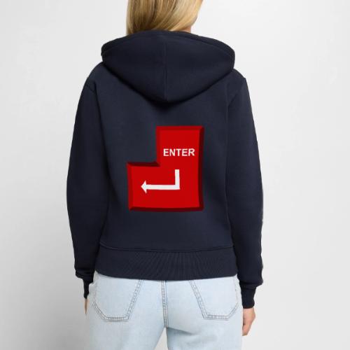 Just Press Enter - Women's Premium Organic Zip Hoodie