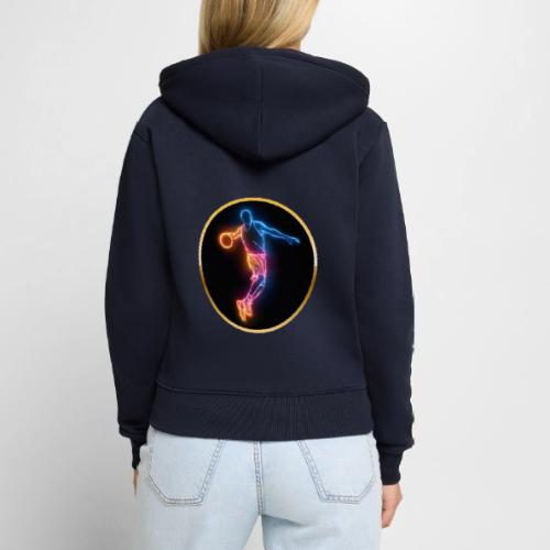 Basketball: Slam Dunk Afterglow - Women's Premium Organic Zip Hoodie