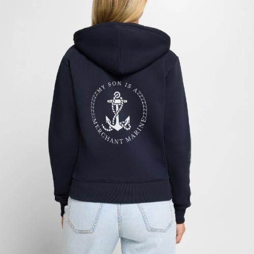 MY SON IS A MERCHANT MARINE - Women's Premium Organic Zip Hoodie