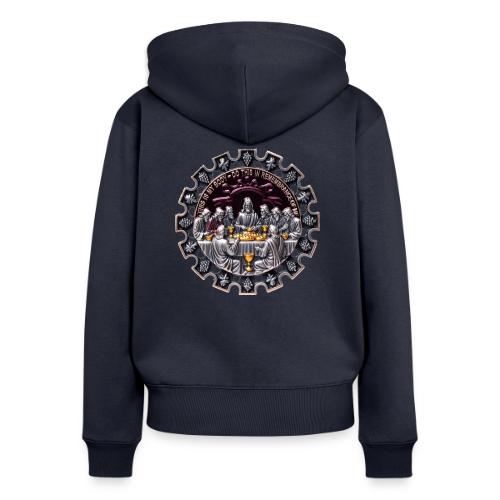 Last Supper Communion T Shirt, Faith Gift - Women's Premium Organic Zip Hoodie