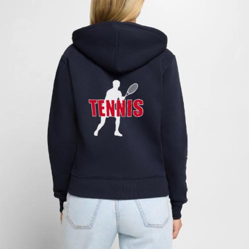 Red Court Tennis - Women's Premium Organic Zip Hoodie