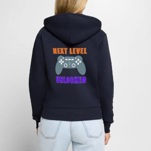 Next Level Unlocked Gamer Design - Women's Premium Organic Zip Hoodie