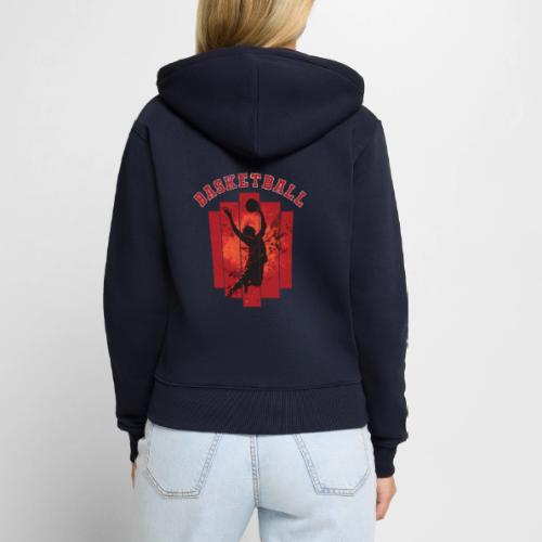 Basketball Mode On - Women's Premium Organic Zip Hoodie