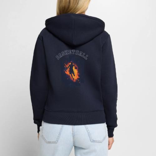 Basketball Power - Women's Premium Organic Zip Hoodie