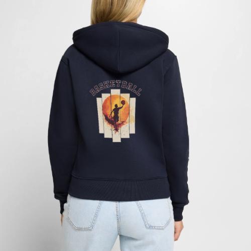 Basketball again and again - Women's Premium Organic Zip Hoodie
