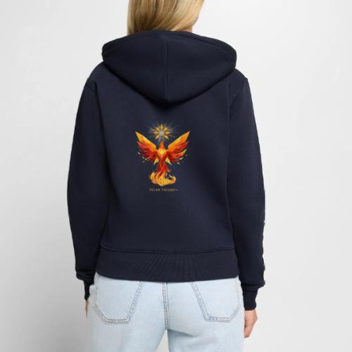 Solar Triumph Phoenix - Women's Premium Organic Zip Hoodie