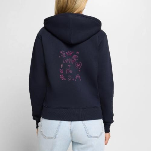 Last Night as Miss Bachelorette - Women's Premium Organic Zip Hoodie