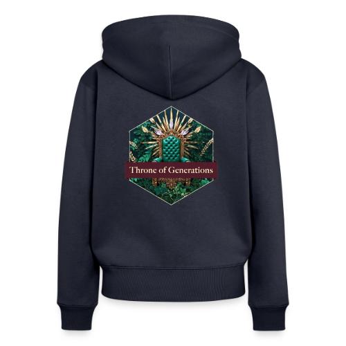 Women’s Day Vine Throne T Shirt, Gift for Grandma - Women's Premium Organic Zip Hoodie
