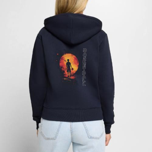 Basketball Blaze - Women's Premium Organic Zip Hoodie