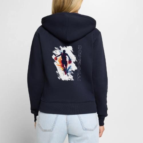 Basketball Hustle - Women's Premium Organic Zip Hoodie