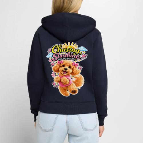 Chasing Sunshine With My Doodle - Women's Premium Organic Zip Hoodie