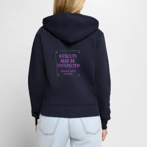 Results - Neon Purple - Women's Premium Organic Zip Hoodie