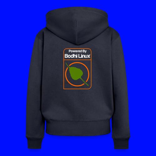 Powered by Bodhi Linux - Women's Premium Organic Zip Hoodie