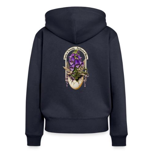 Spring Serenity Foxglove Tee, Easter Gift for wife - Women's Premium Organic Zip Hoodie