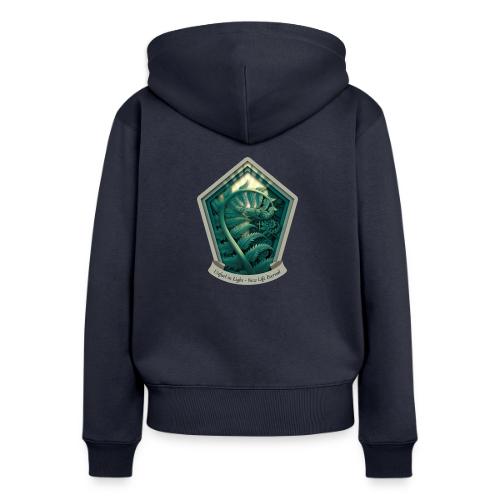 Easter Unfurl in Light Fern T Shirt, Spring Gift - Women's Premium Organic Zip Hoodie