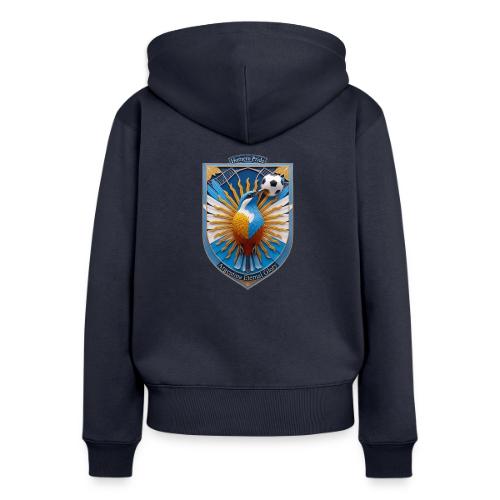 Argentina Hornero Soccer T Shirt, Football Gift - Women's Premium Organic Zip Hoodie