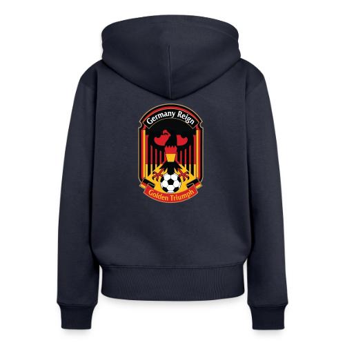 Germany Eagle Reign T-Shirt, German Flag Gift - Women's Premium Organic Zip Hoodie