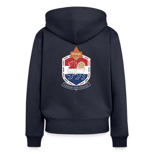 Netherlands Lion Crest T-Shirt, Dutch Badge Gift - Women's Premium Organic Zip Hoodie