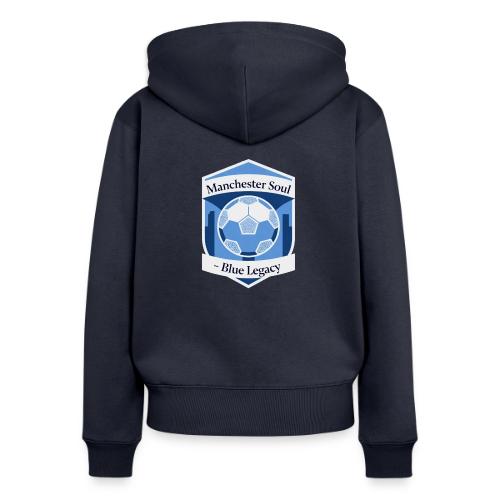 Manchester Soul Soccer City Emblem T Shirt, Gift - Women's Premium Organic Zip Hoodie