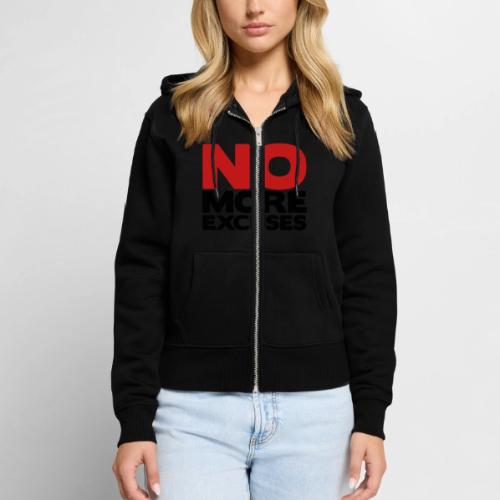 No More Excuses - Women's Premium Organic Zip Hoodie
