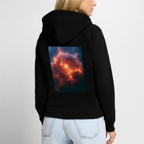 Exploding Supernova Space Art - Women's Premium Organic Zip Hoodie