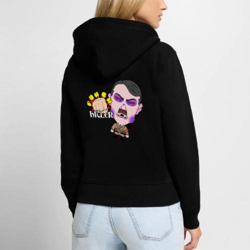 Punch Hitler! - Women's Premium Organic Zip Hoodie
