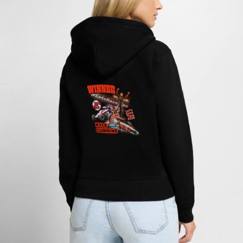 Kyle Cummins #LetsRaceTwo Winner - Women's Premium Organic Zip Hoodie