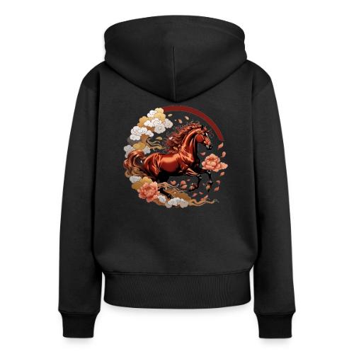 Year of the Horse T Shirt, Lunar New Year Gift - Women's Premium Organic Zip Hoodie