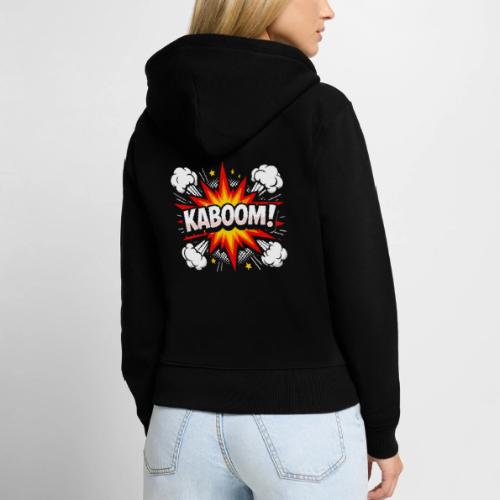Kaboom Comic Explosion - Women's Premium Organic Zip Hoodie