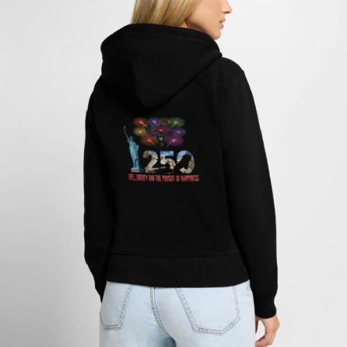 250 Years USA - Women's Premium Organic Zip Hoodie