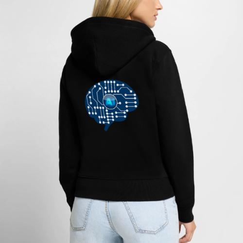 AI: Mind Wired - Women's Premium Organic Zip Hoodie