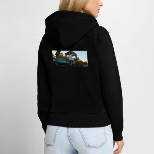 Towel of My Own (Tractor) - Women's Premium Organic Zip Hoodie