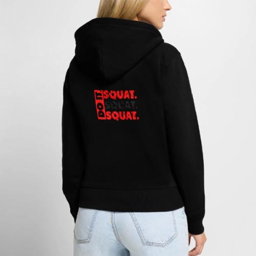 Do It. Squat.Squat.Squat | Vintage Look - Women's Premium Organic Zip Hoodie
