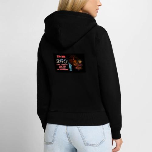 1776 - 2026 - 250 Years USA | Fireworks - Women's Premium Organic Zip Hoodie