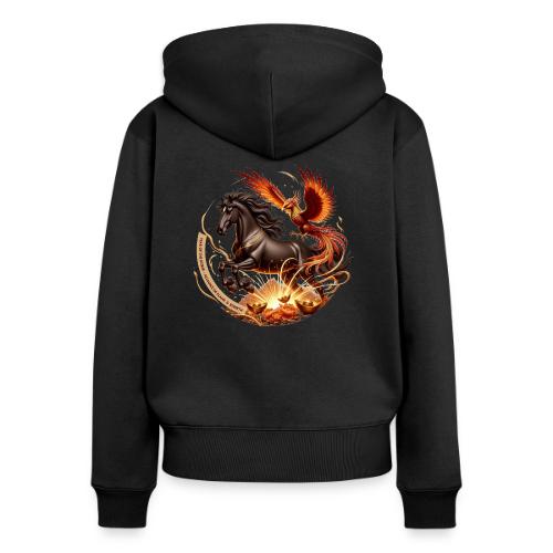 Year of the Horse Phoenix T Shirt, Lunar NY Gift - Women's Premium Organic Zip Hoodie
